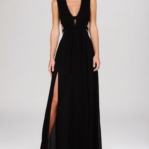 Black BCBG Maxi Cutout Dress